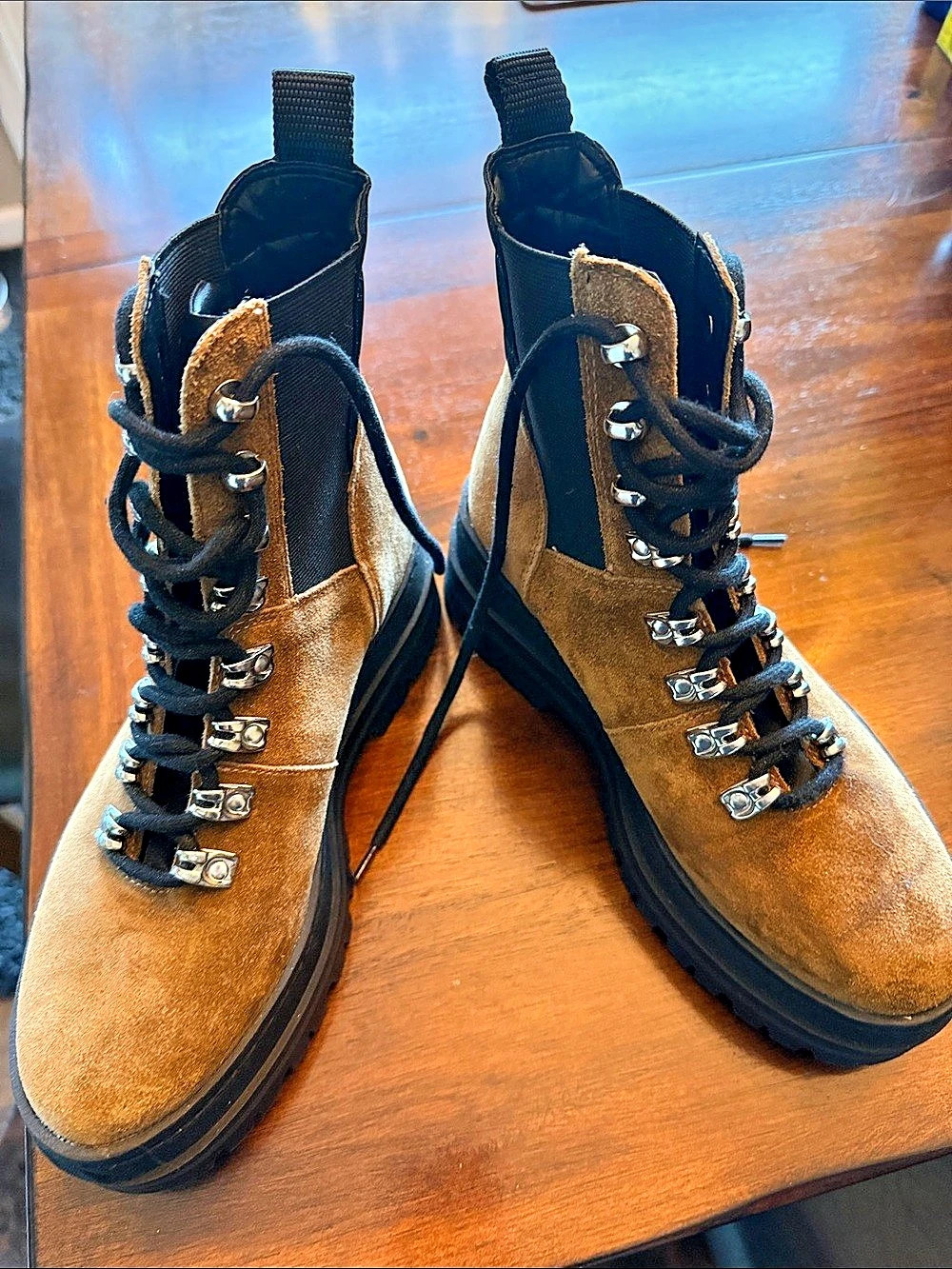 Marc Fisher LTD Izzie Genuine Shearling Lug Sole Boot Izzie Shearling Lug Sole